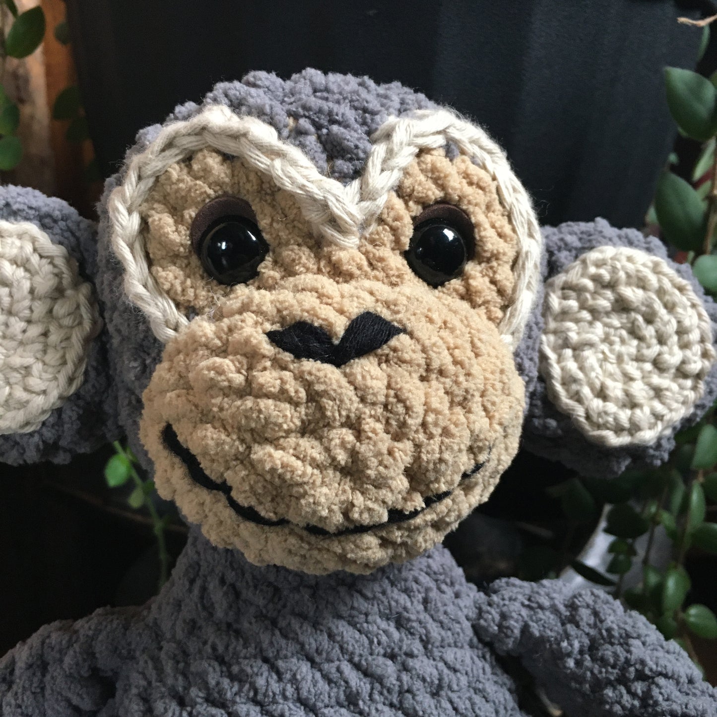 PRE-ORDER - MOOKIE the funny little monkey - gray and beige