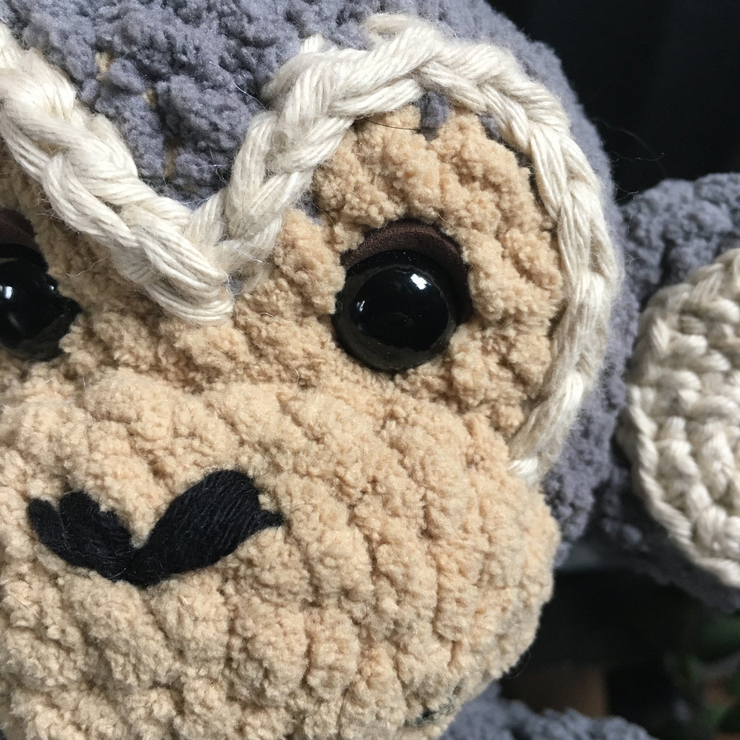 PRE-ORDER - MOOKIE the funny little monkey - gray and beige