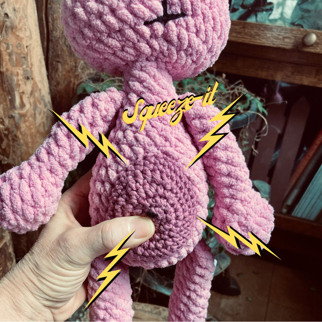 PERLIN PINPIN le lapin Squeeze-it - Teint Rose