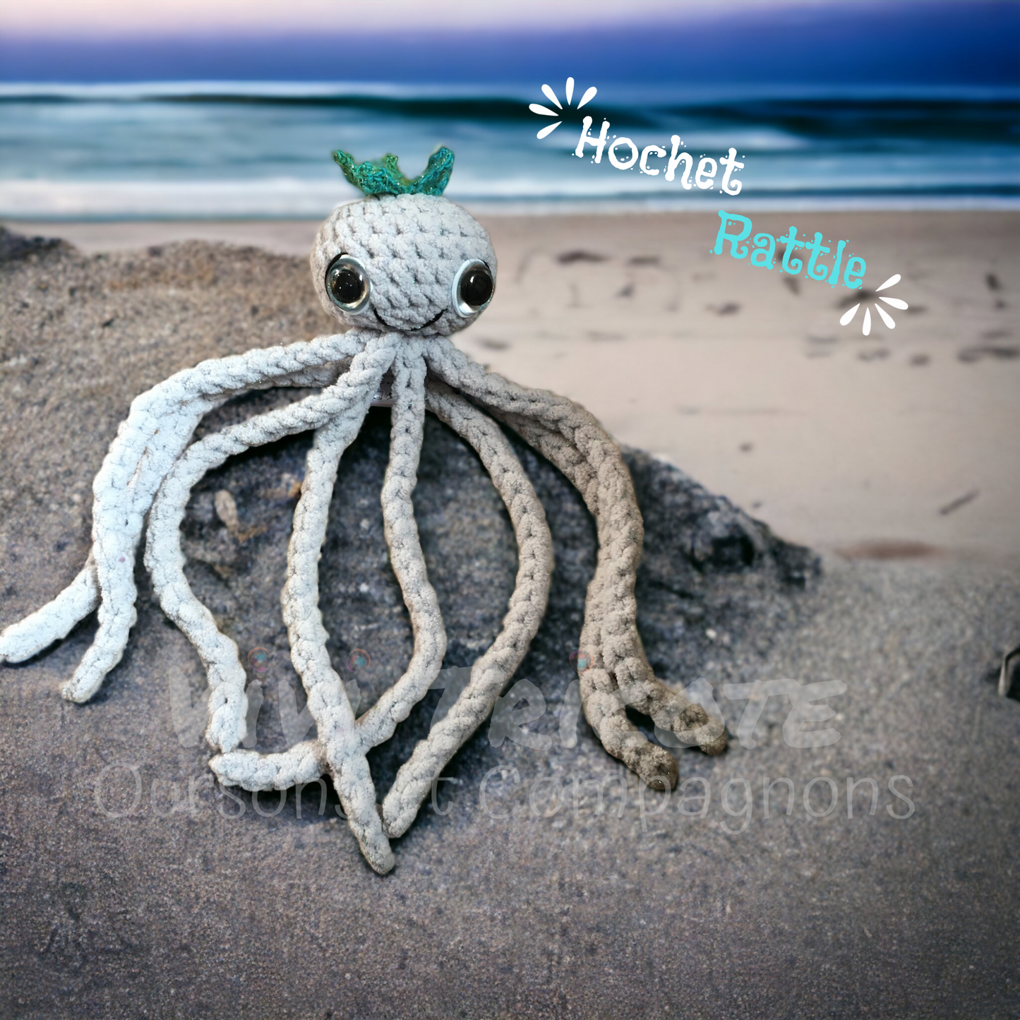 OCTO THE OCTOPUS - Amigurumi RATTLE #951