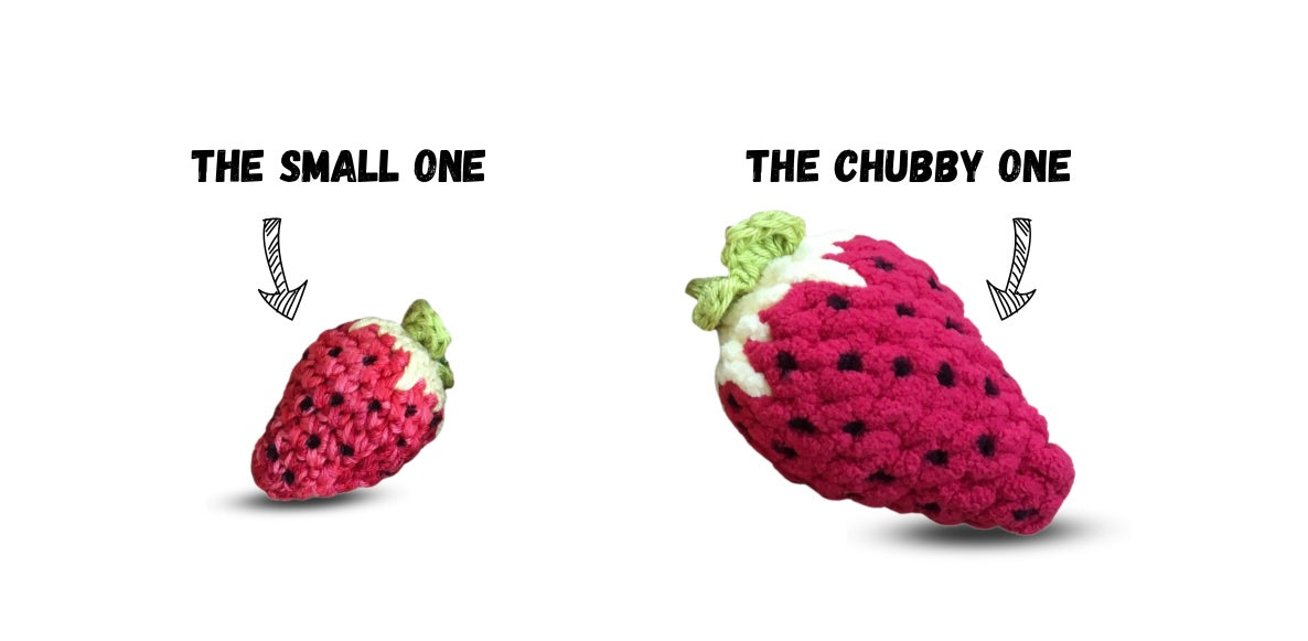 AHHH, CES FRAISES! - PATRON AU CROCHET à télécharger, tutoriel PDF Français ou anglais
