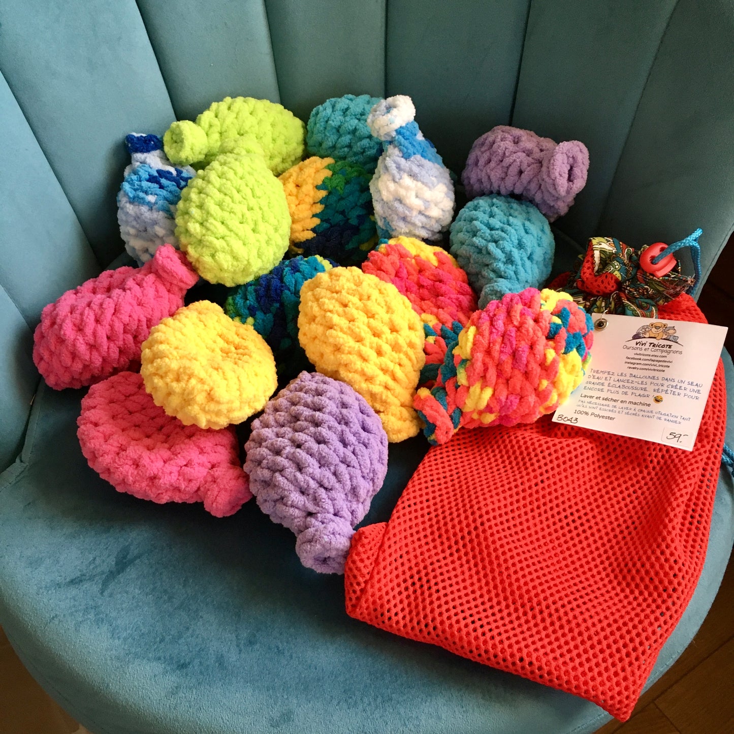 WATER BALLOONS - KIT of 16 (#B043)