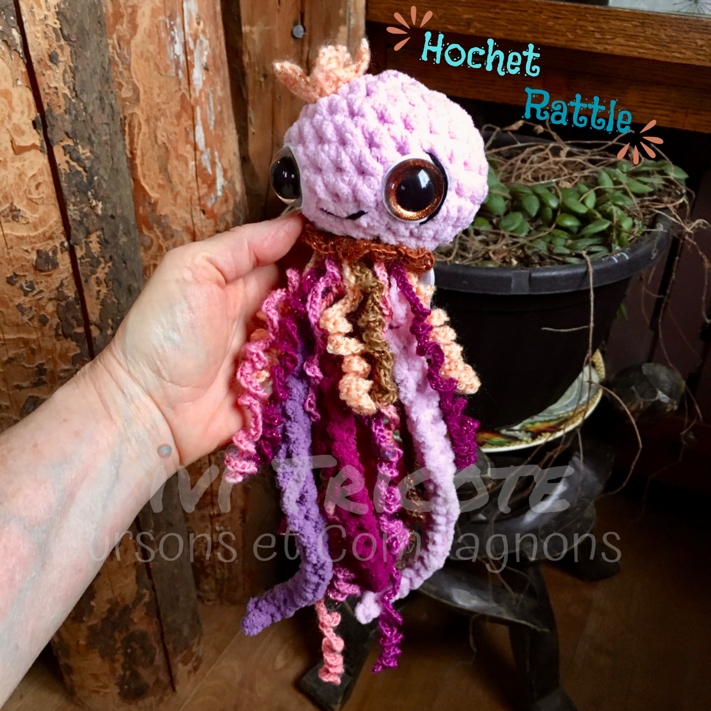 MÉDO LA MÉDUSE - Amigurumi HOCHET #958