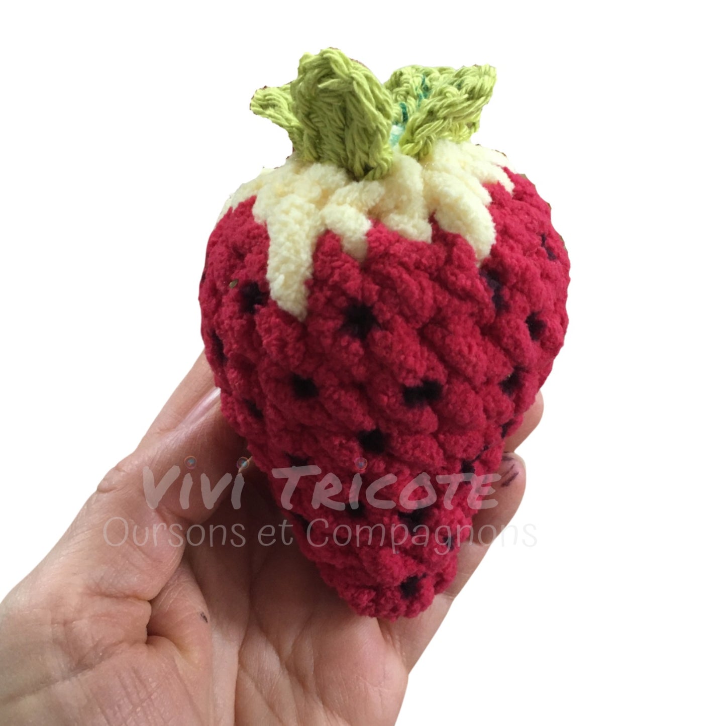 AHHH, CES FRAISES! - PATRON AU CROCHET à télécharger, tutoriel PDF Français ou anglais