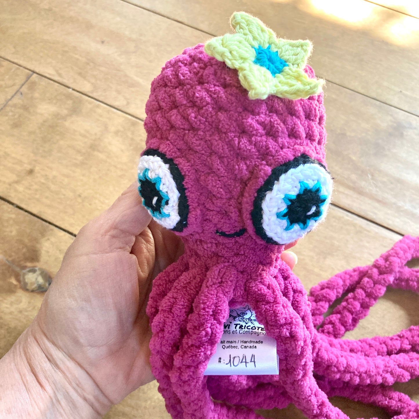 OLLIE LA PIEUVRE Fuchsia - Amigurumi HOCHET (#1044)
