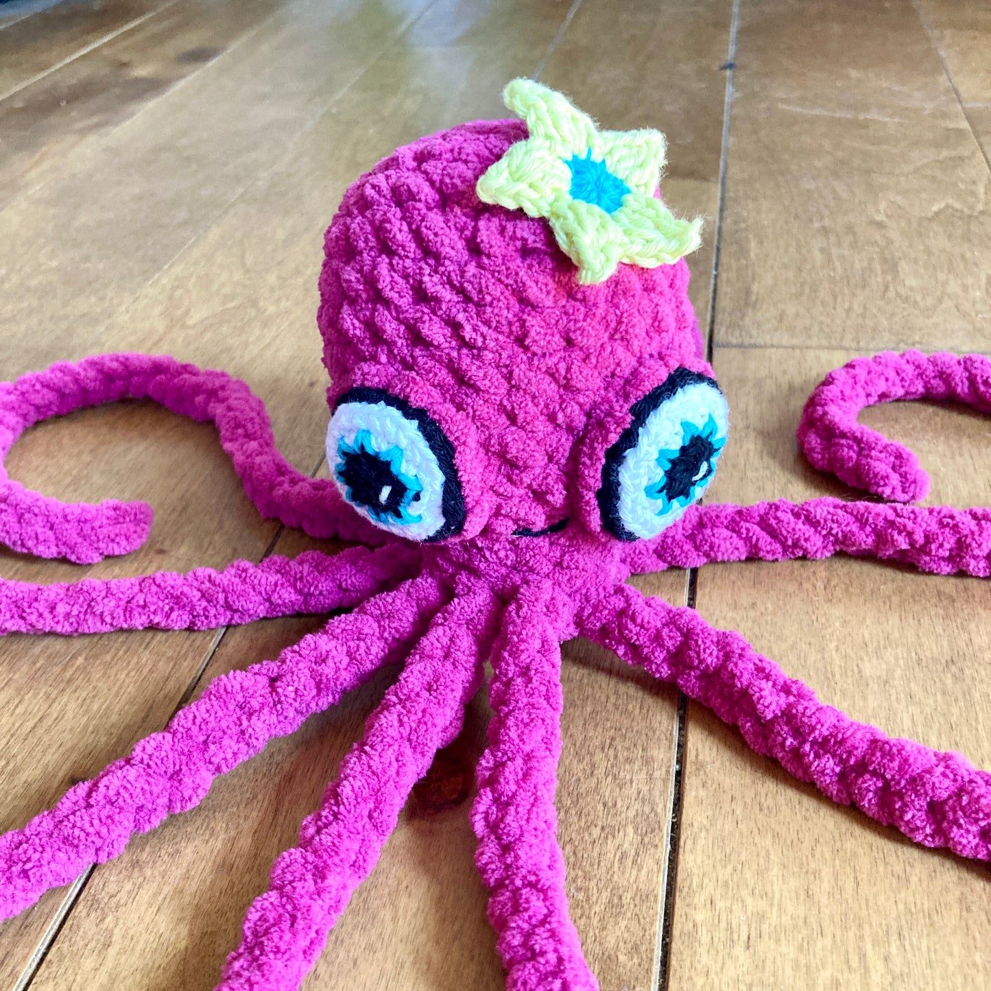 OLLIE LA PIEUVRE Fuchsia - Amigurumi HOCHET (#1044)