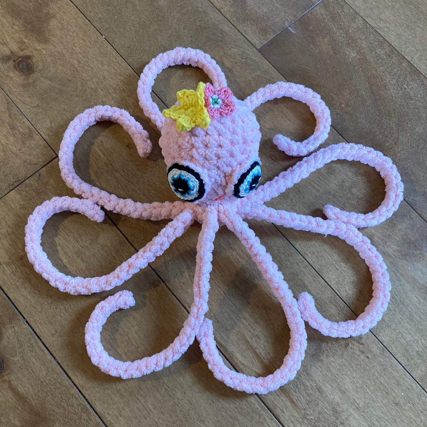 OLLIE LA PIEUVRE Rose bébé - Amigurumi HOCHET (#1052)