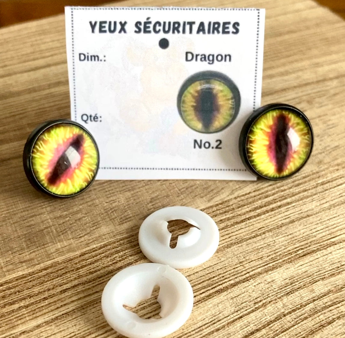 YEUX DRAGON - No.2 - 12mm 14mm 16mm 18mm 20mm
