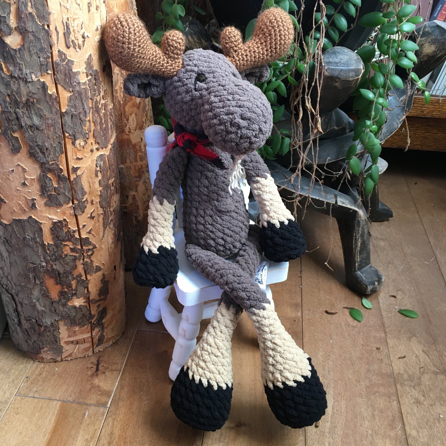Jack Le NONORIGNAL la peluche orignal style lumberjack, Peut être personnalisé en TOUTOU DE NAISANCE