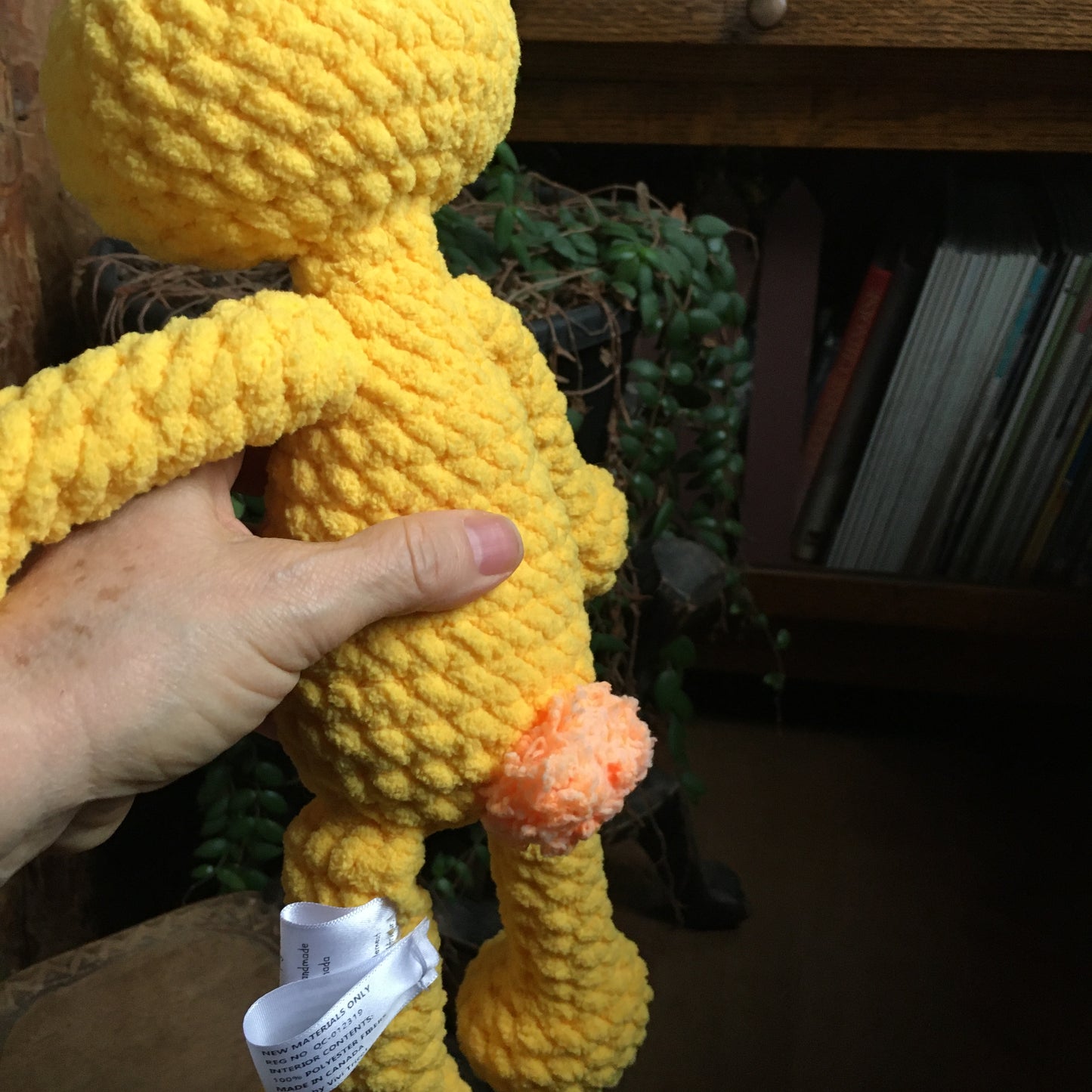 PERLIN PINPIN le lapin Squeeze-it - Jaune autobus