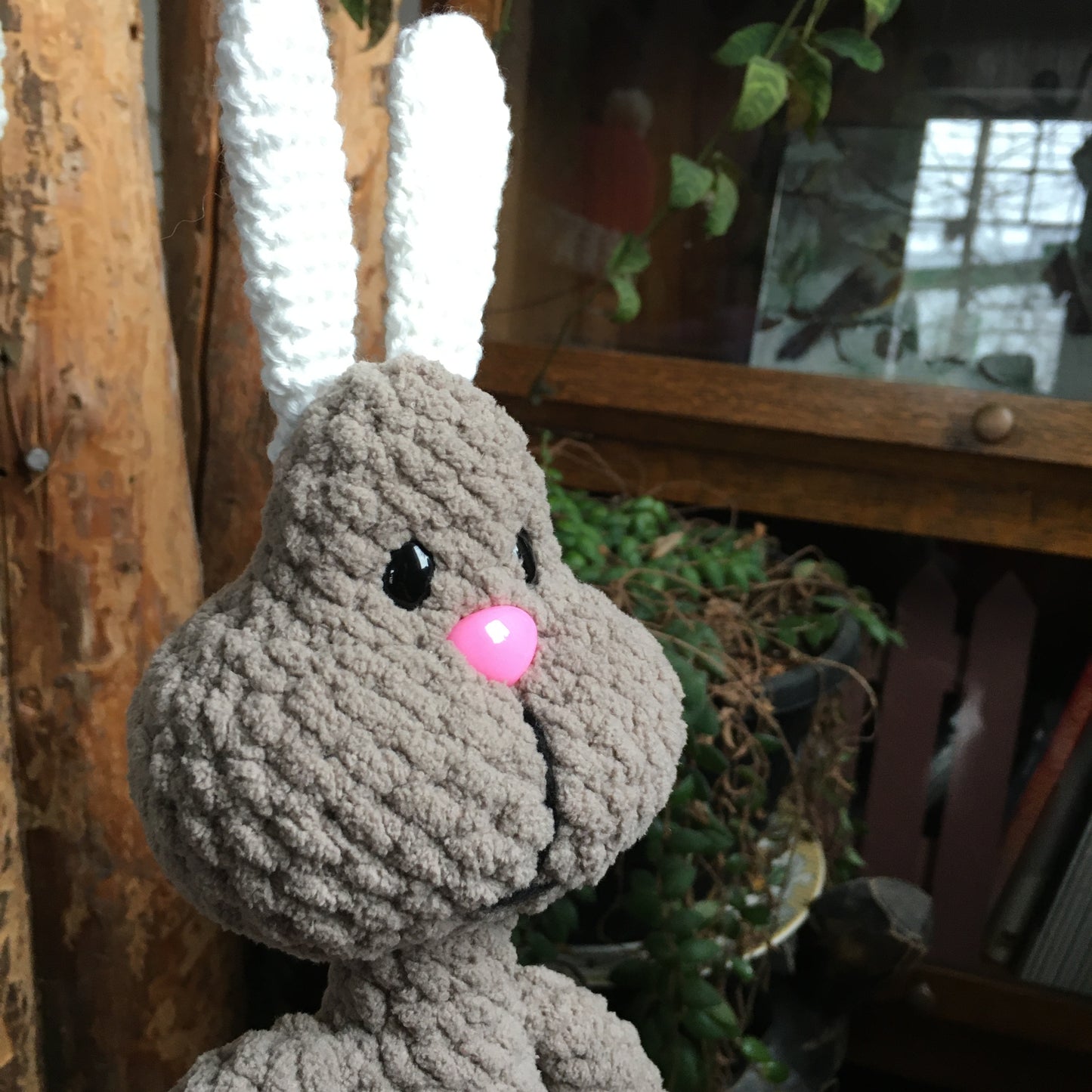 PERLIN PINPIN le lapin Squeeze-it - Beige et blanc