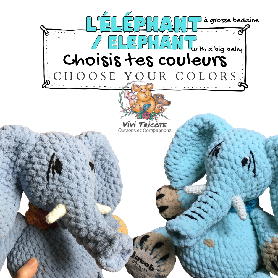 PRE ORDER - THE BIG BELLY ELEPHANT - CHOOSE YOUR COLORS