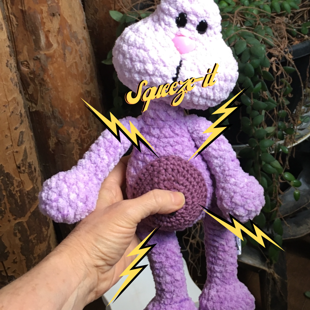 PERLIN PINPIN le lapin Squeeze-it - lilas (#885)