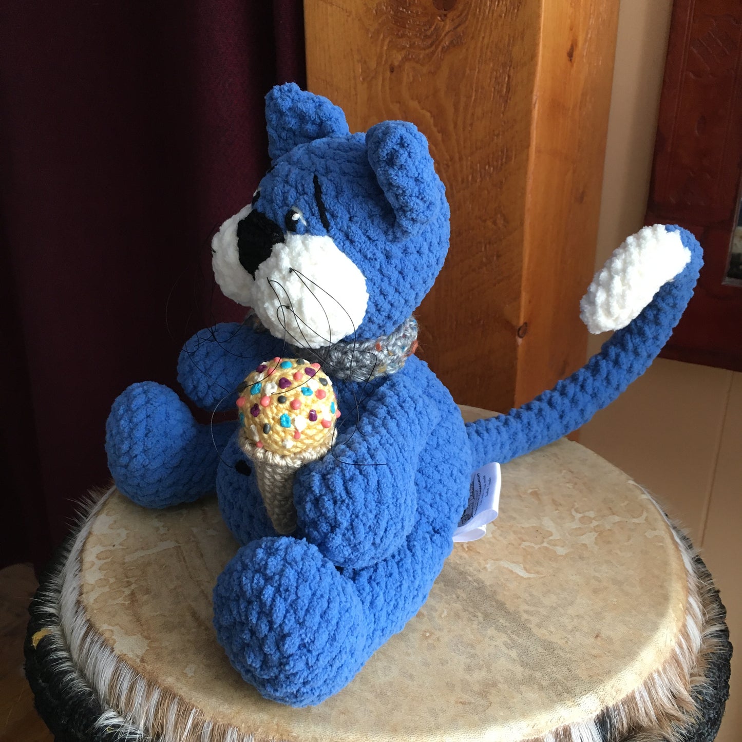 ROSETTE LE CHATON GOURMAND, Patron au crochet à télécharger, PDF Français et Anglais