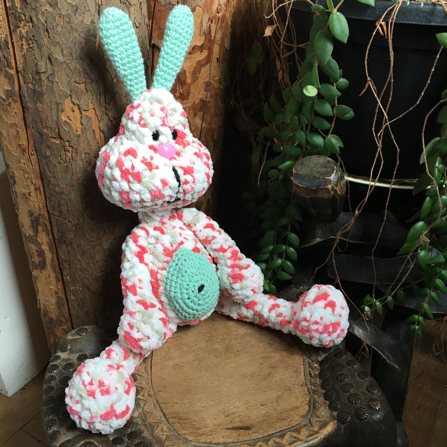 PERLIN PINPIN le lapin Squeeze-it - Mix Rose flash