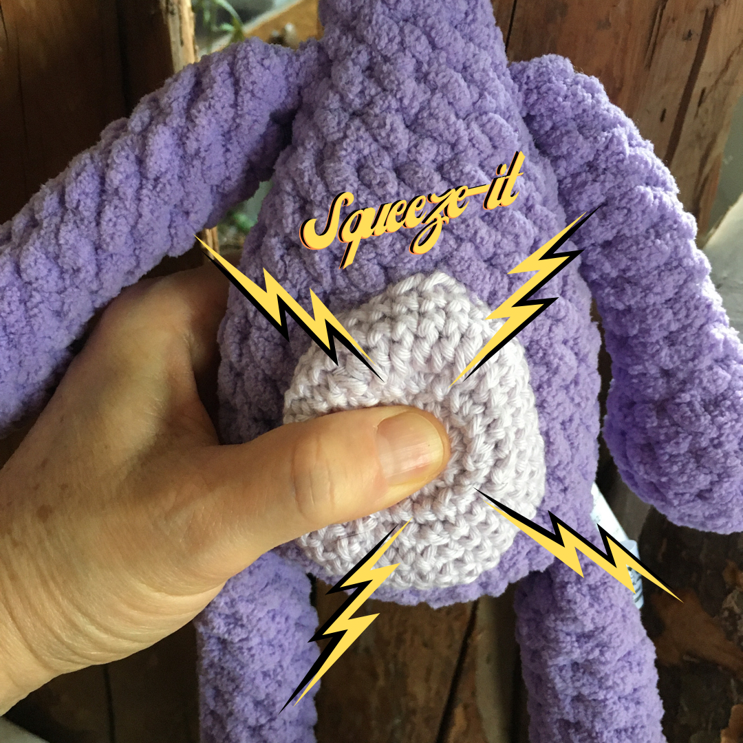 *Perlin Pinpin The Rabbit Squeeze-It - Lilac