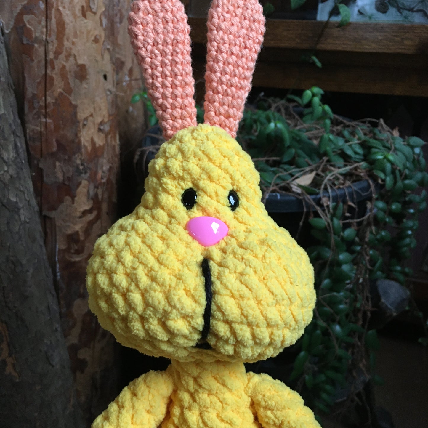 PERLIN PINPIN le lapin Squeeze-it - Jaune autobus