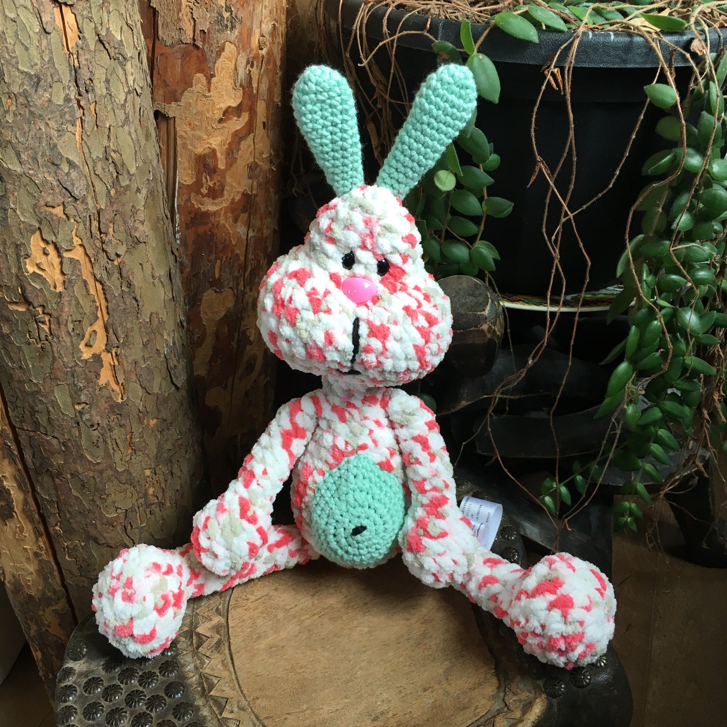 PERLIN PINPIN le lapin Squeeze-it - Mix Rose flash