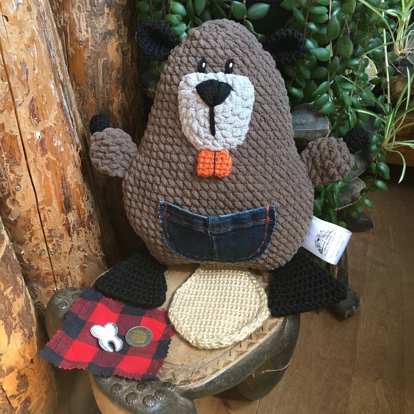 WILBROD le papa castor, Patron au crochet à télécharger, PDF Français et Anglais