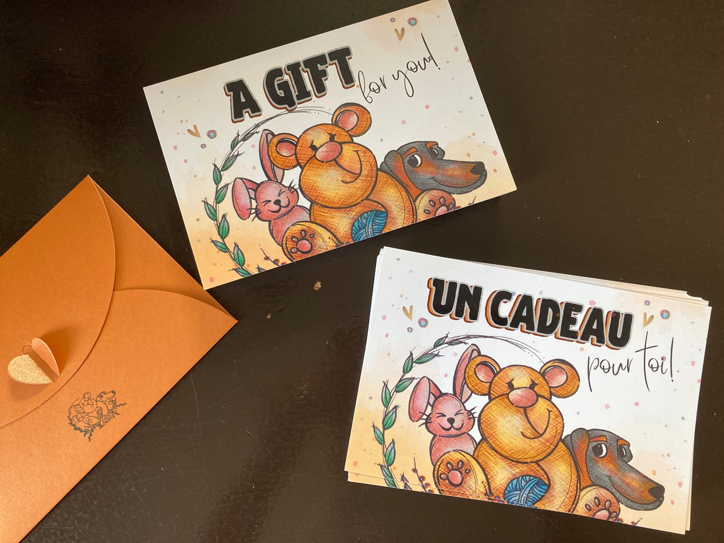 CARTES-CADEAUX par la poste (anglais)