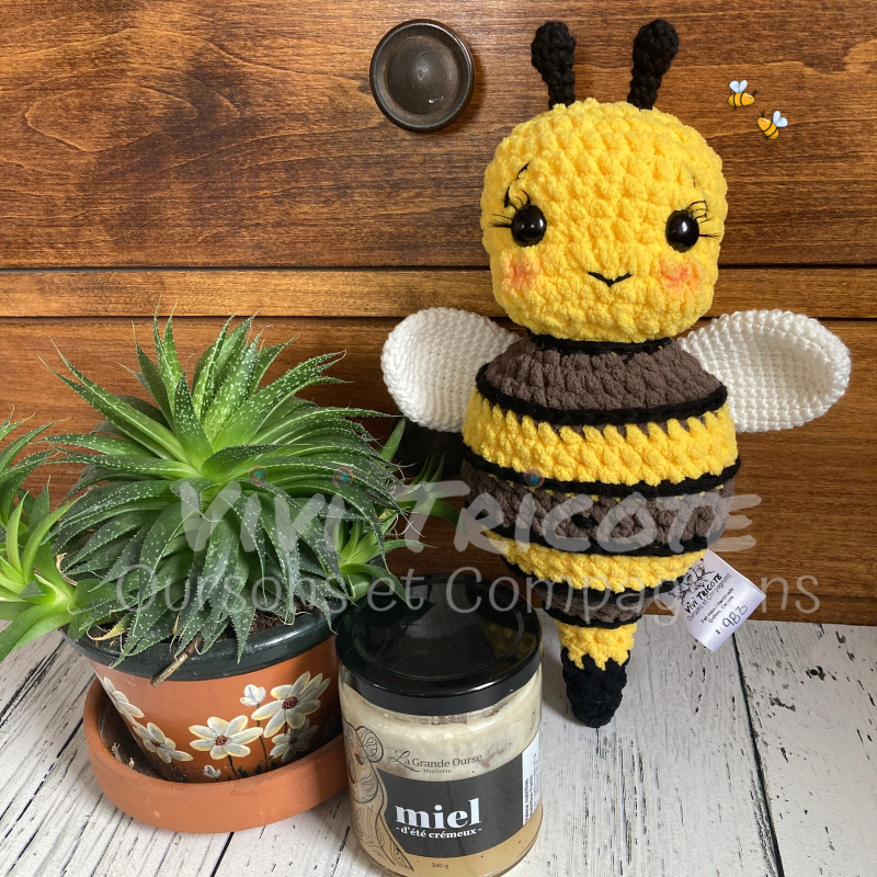 BEEBEE L’ABEILLE - PATRON AU CROCHET à télécharger, tutoriel PDF Français ou anglais