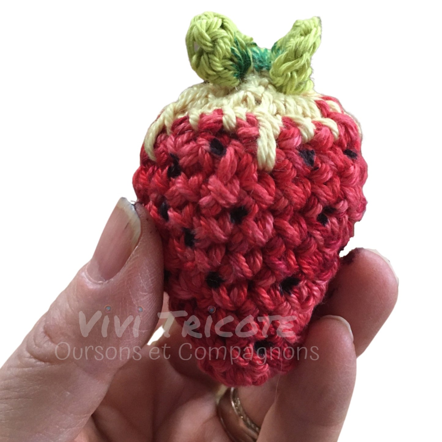 AHHH, CES FRAISES! -  PATRON AU CROCHET à télécharger, tutoriel PDF Français ou anglais