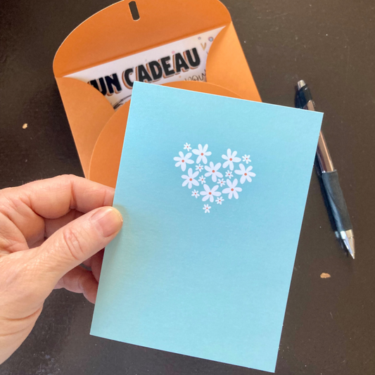 CARTES de SOUHAIT (En ajout à tout achat dans la boutique)