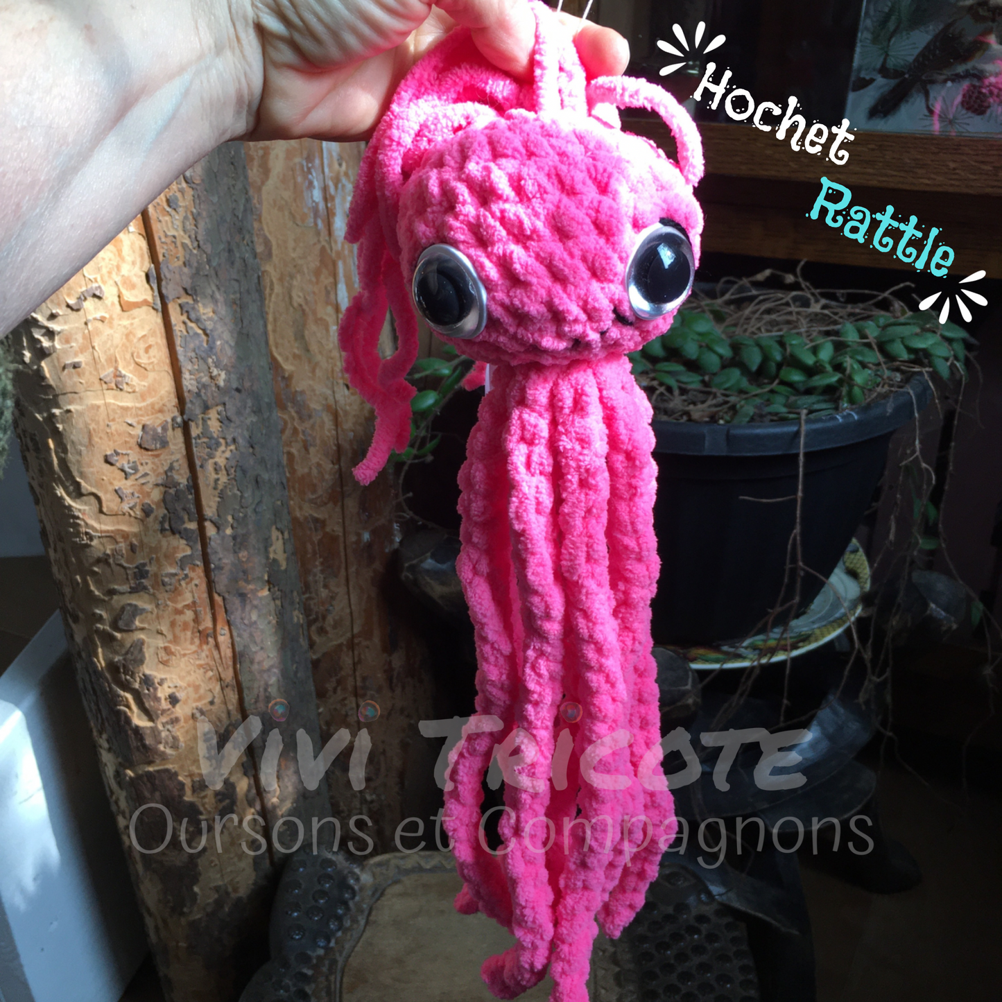 OCTO LA PIEUVRE - Amigurumi HOCHET #948