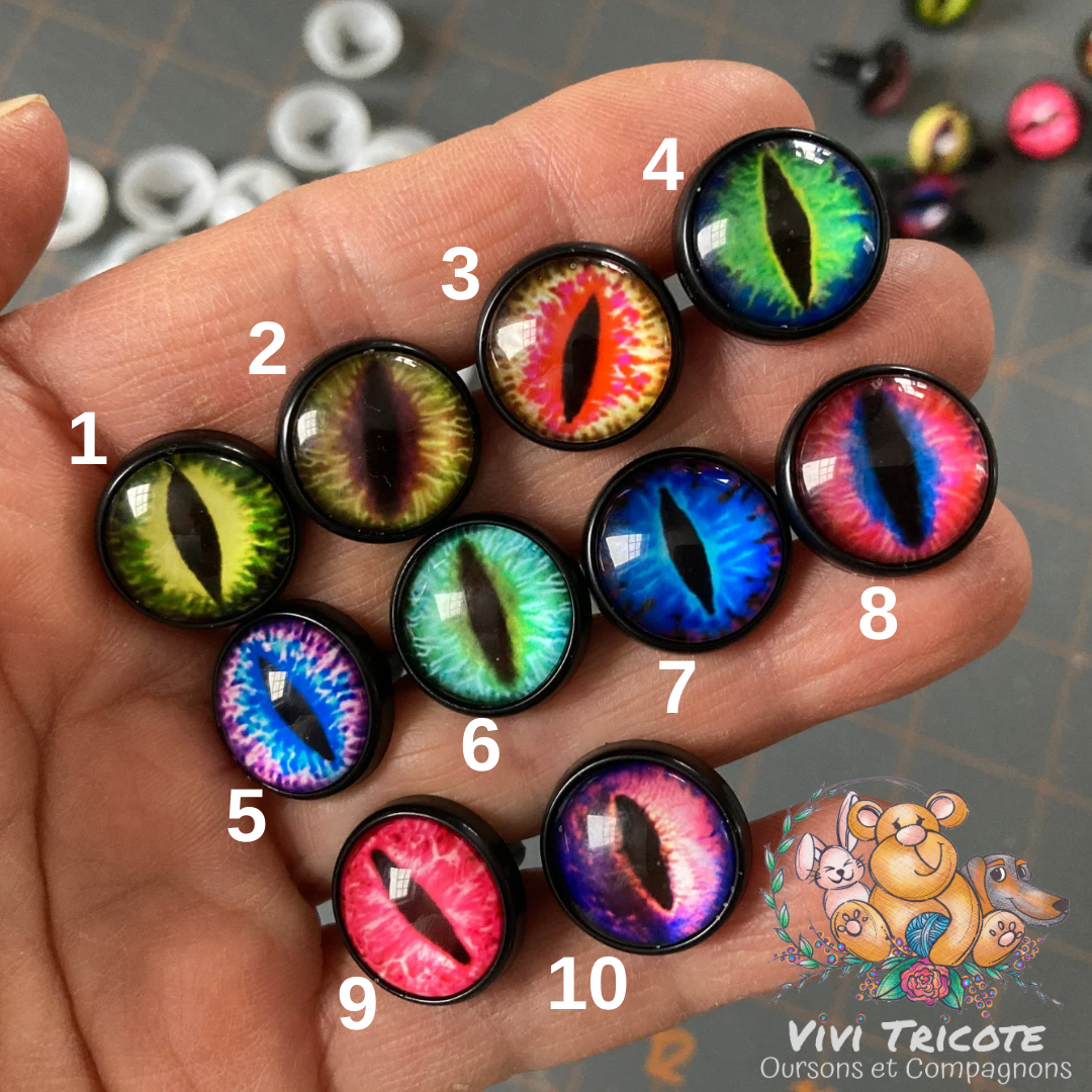 YEUX DRAGON - No.1 - 12mm 14mm 16mm 18mm 20mm