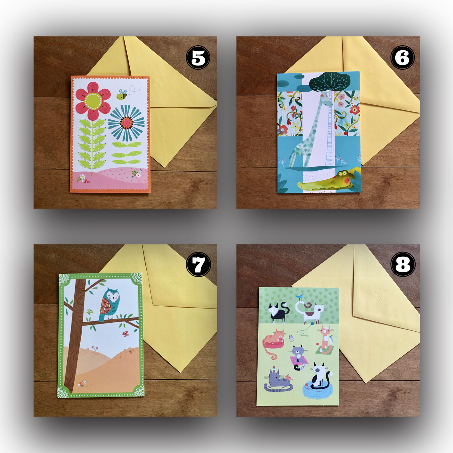 CARTES de SOUHAIT (En ajout à tout achat dans la boutique)