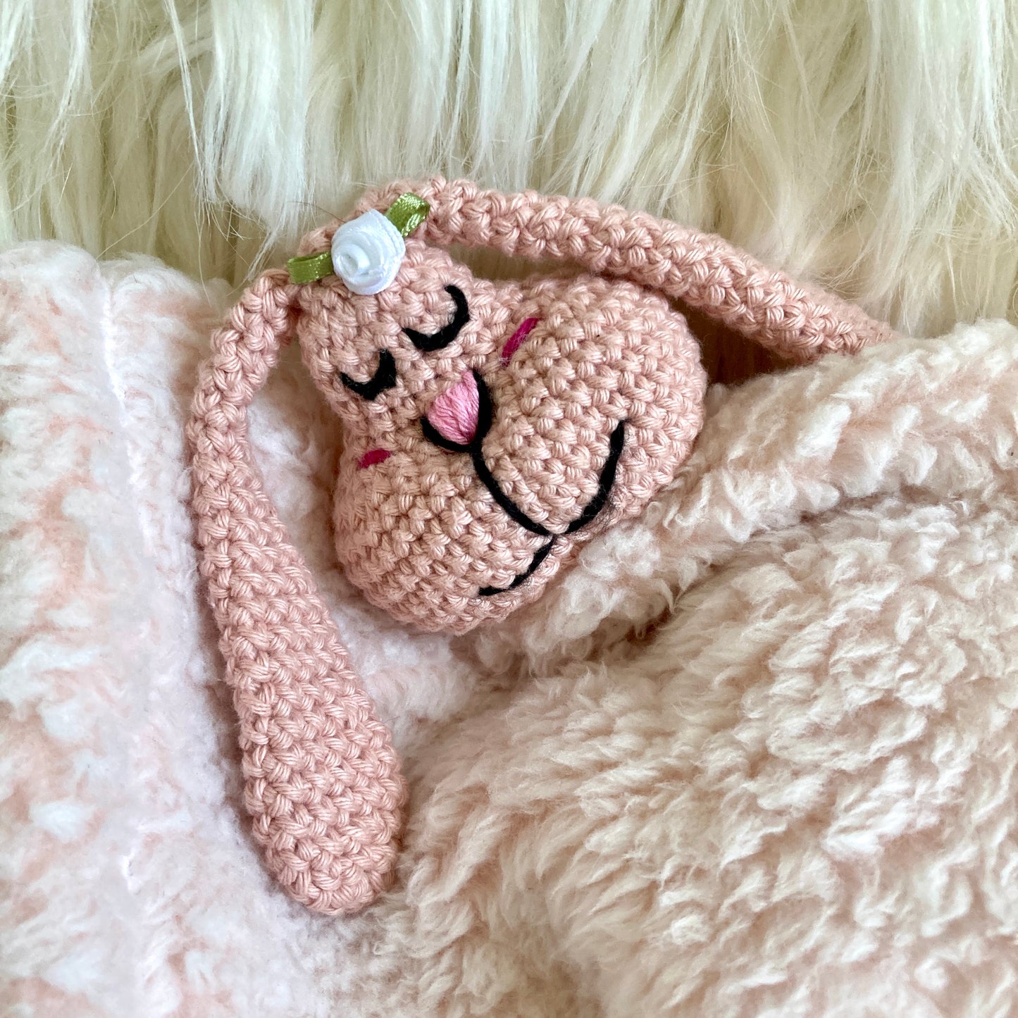 PINPIN RABBIT RATTLE Soft Toy (#920) - With organic cotton