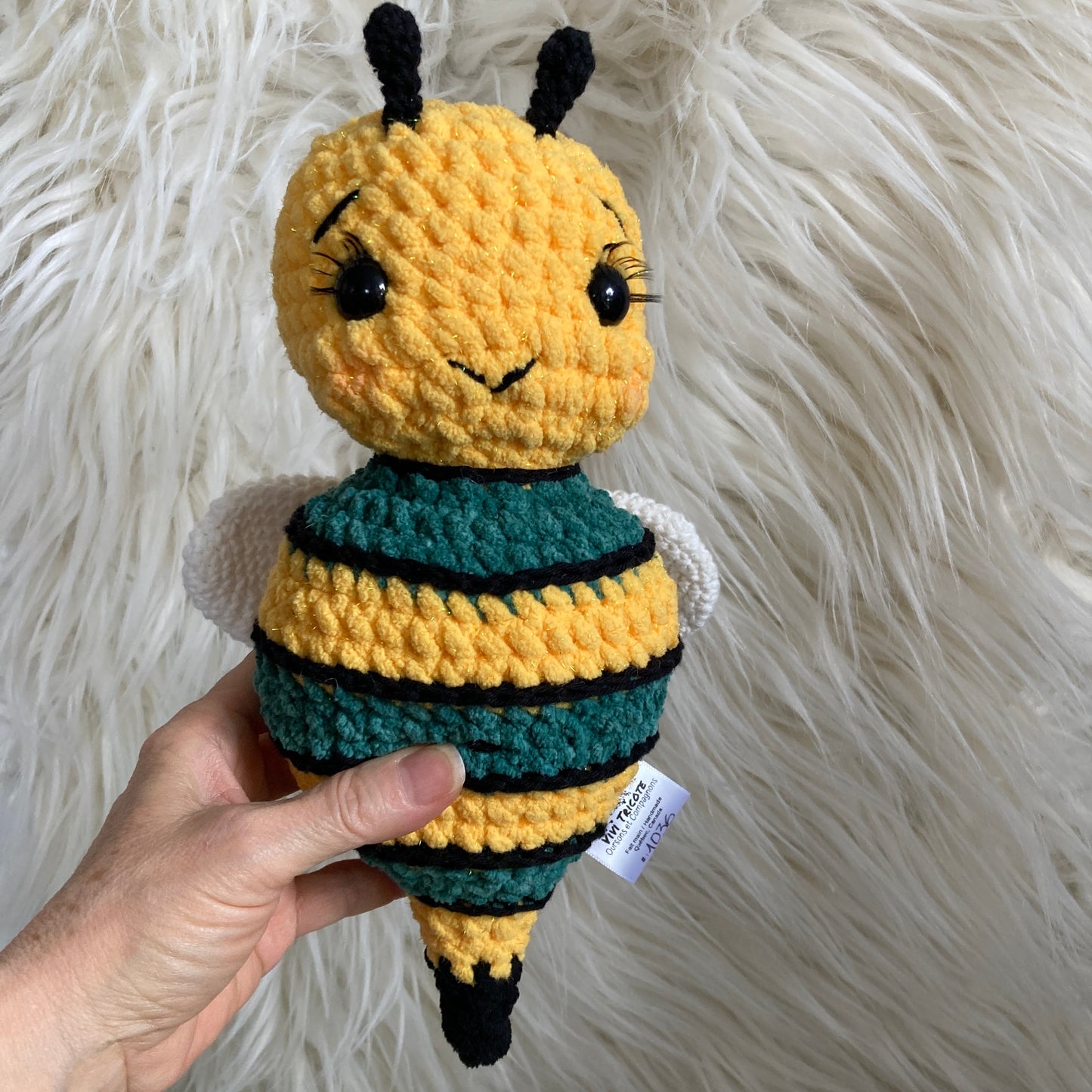 BEEBEE L’ABEILLE aux couleur Bling-bling Jaune et vert (1036)