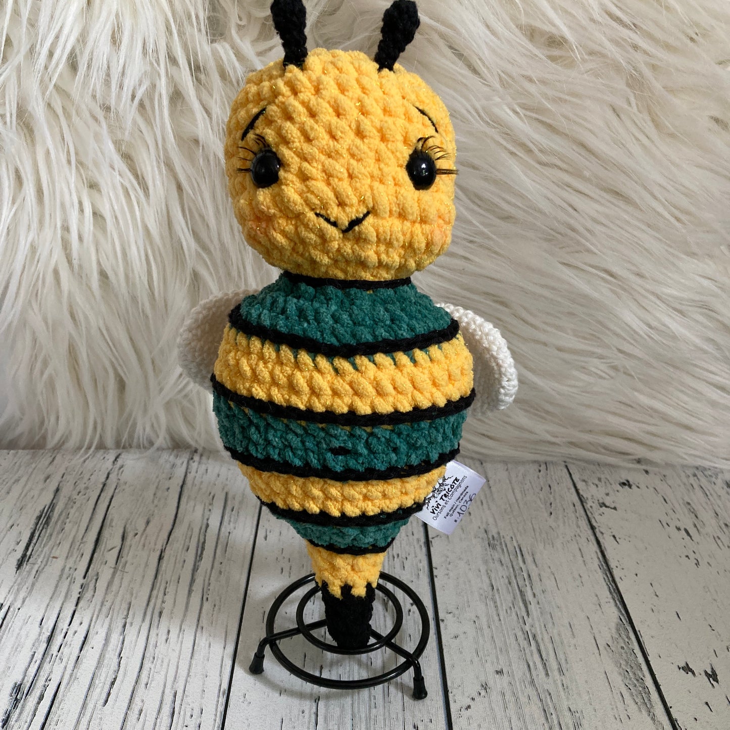 BEEBEE L’ABEILLE aux couleur Bling-bling Jaune et vert (1036)
