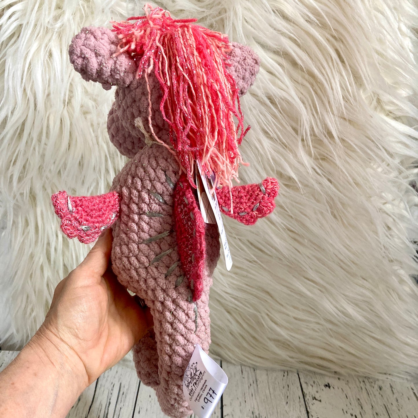 LA LILICORNE SCINTILLANTE, la petit licorne des mers aux jolies couleurs rose scintillantes (977)