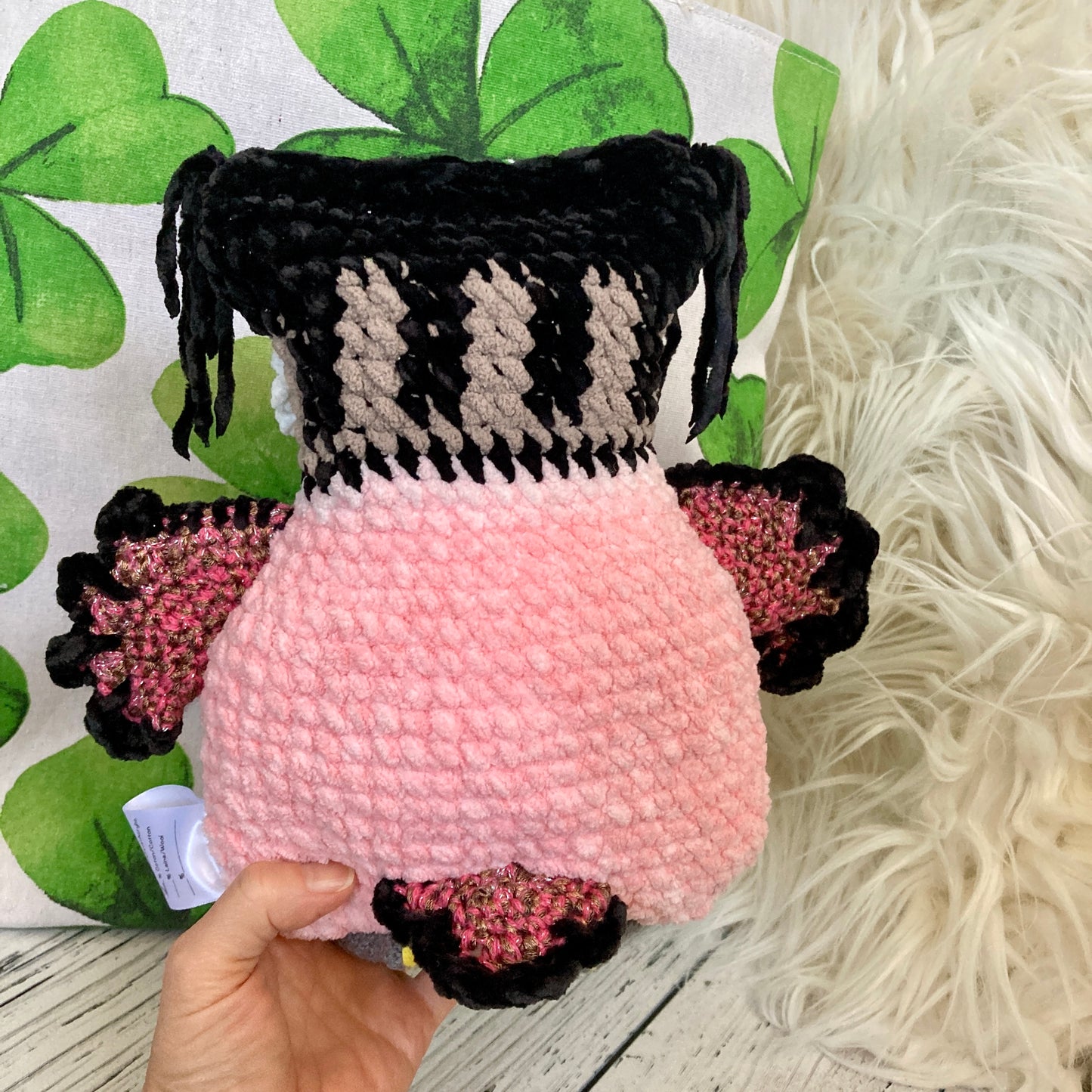 HIBOUDINI - AMIGURUMI HIBOU ROSE (#1071)