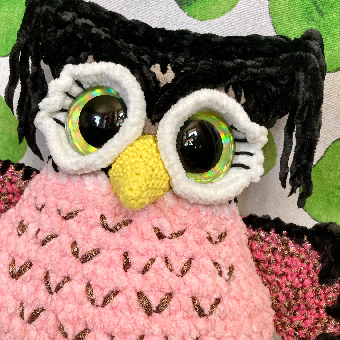 HIBOUDINI - AMIGURUMI HIBOU ROSE (#1071)