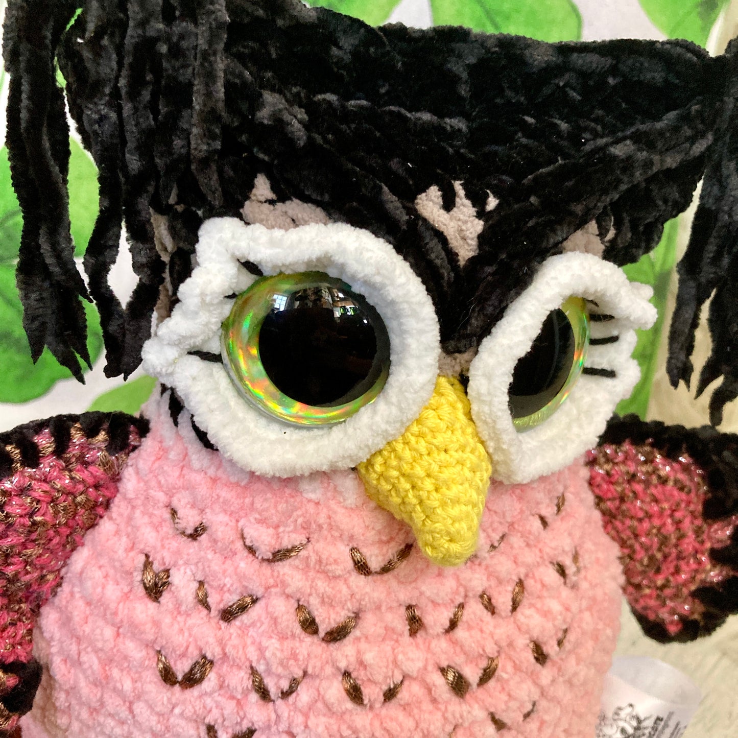 HIBOUDINI - AMIGURUMI HIBOU ROSE (#1071)