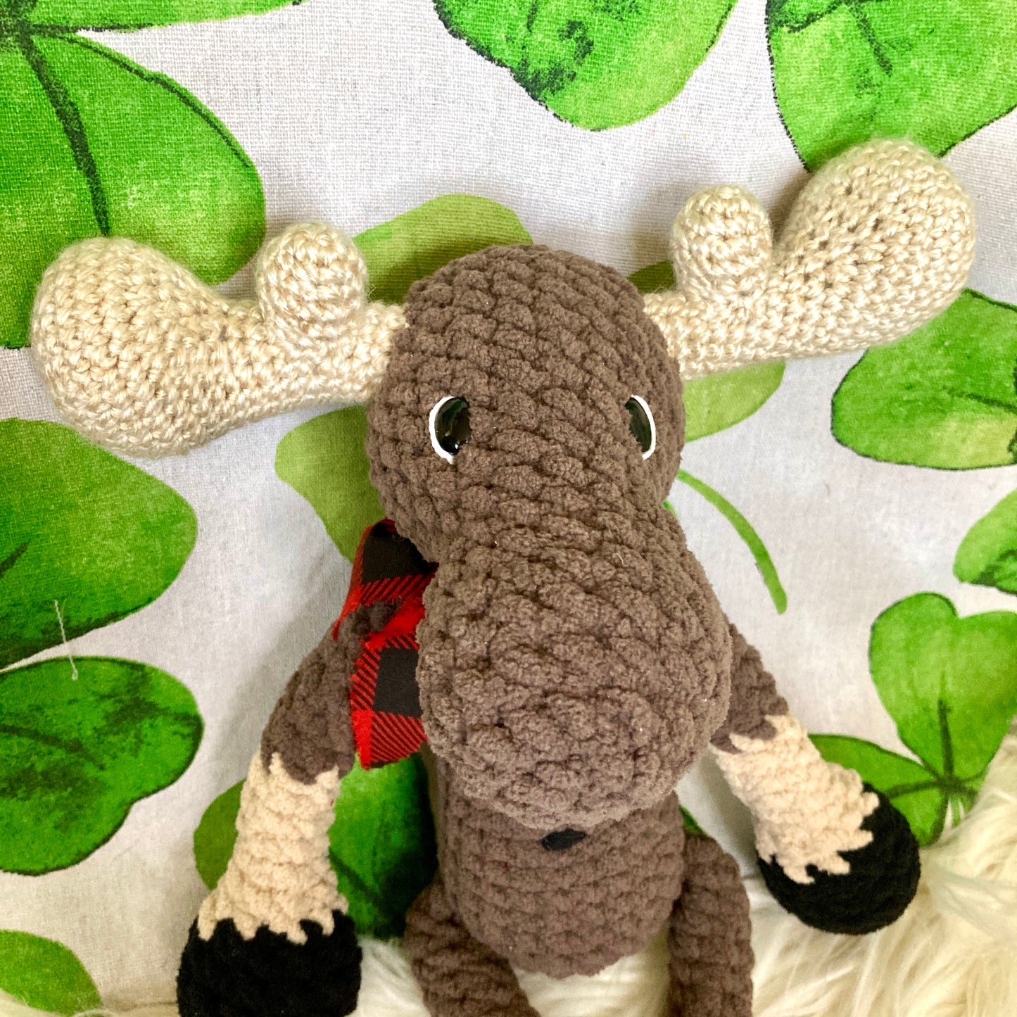 Jack Le NONORIGNAL la peluche orignal style lumberjack, Peut être personnalisé en TOUTOU DE NAISANCE (1080)