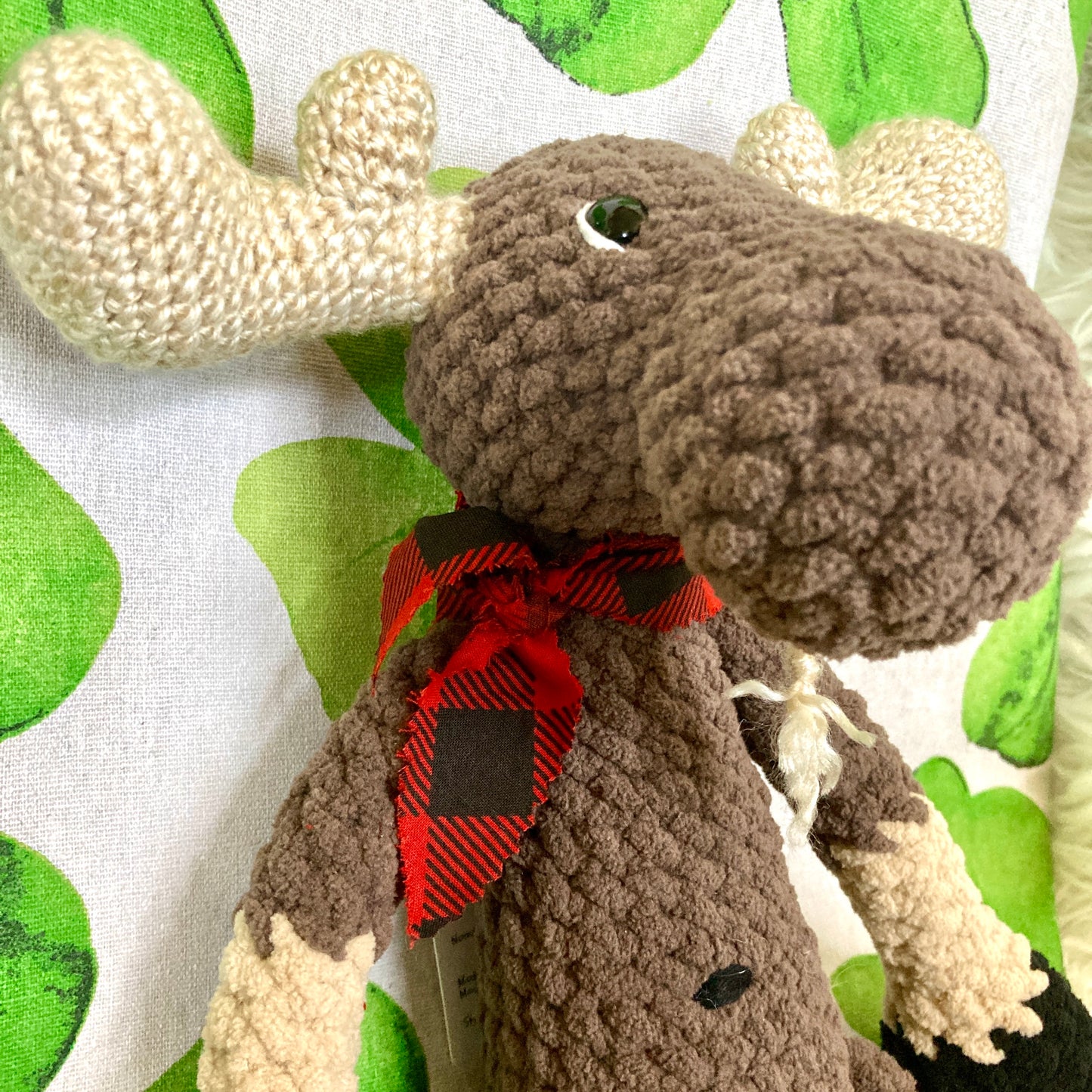 Jack Le NONORIGNAL la peluche orignal style lumberjack, Peut être personnalisé en TOUTOU DE NAISANCE (1080)