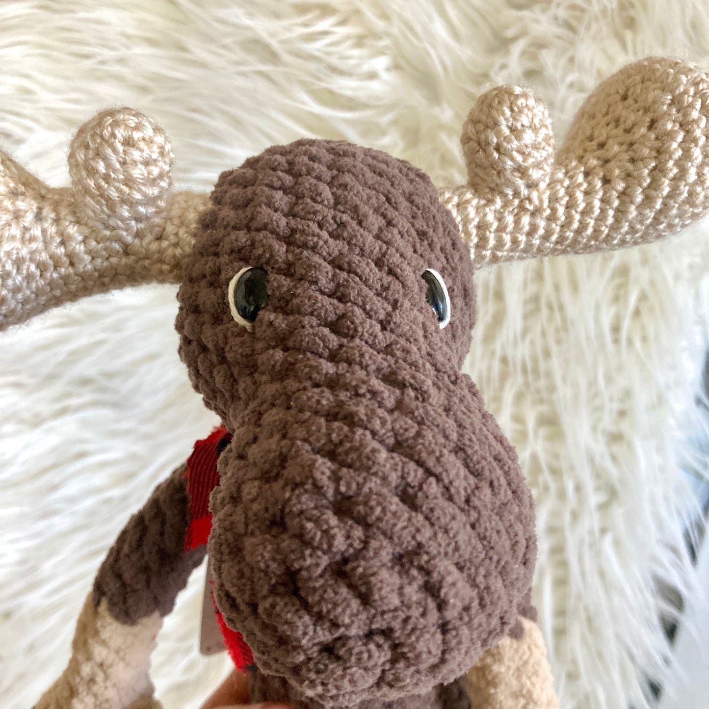 Jack Le NONORIGNAL la peluche orignal style lumberjack, Peut être personnalisé en TOUTOU DE NAISANCE (1080)