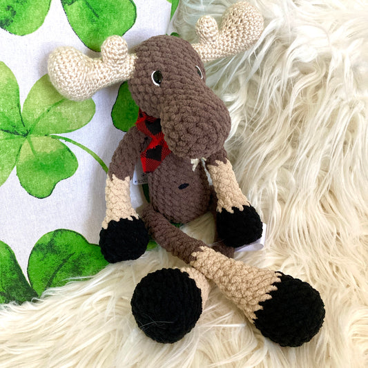 Jack Le NONORIGNAL la peluche orignal style lumberjack, Peut être personnalisé en TOUTOU DE NAISANCE (1080)