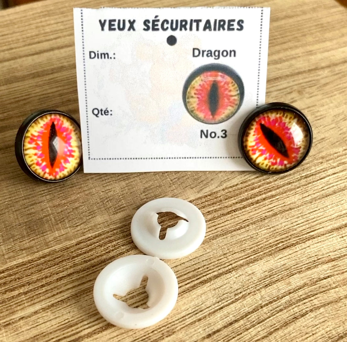 YEUX DRAGON - No.3 - 12mm 14mm 16mm 18mm 20mm