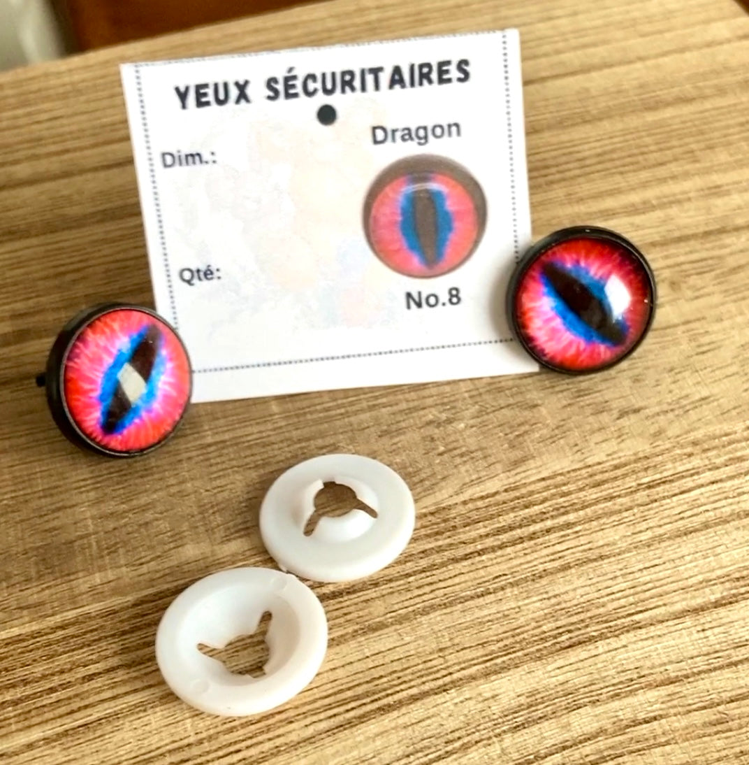YEUX DRAGON - No.8 - 12mm 14mm 16mm 18mm 20mm