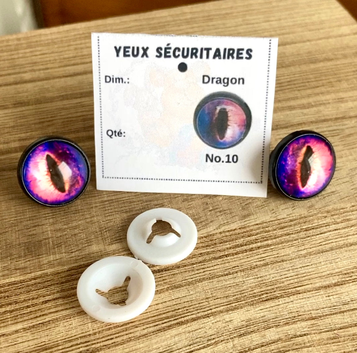 YEUX DRAGON - No.10 - 12mm 14mm 16mm 18mm 20mm