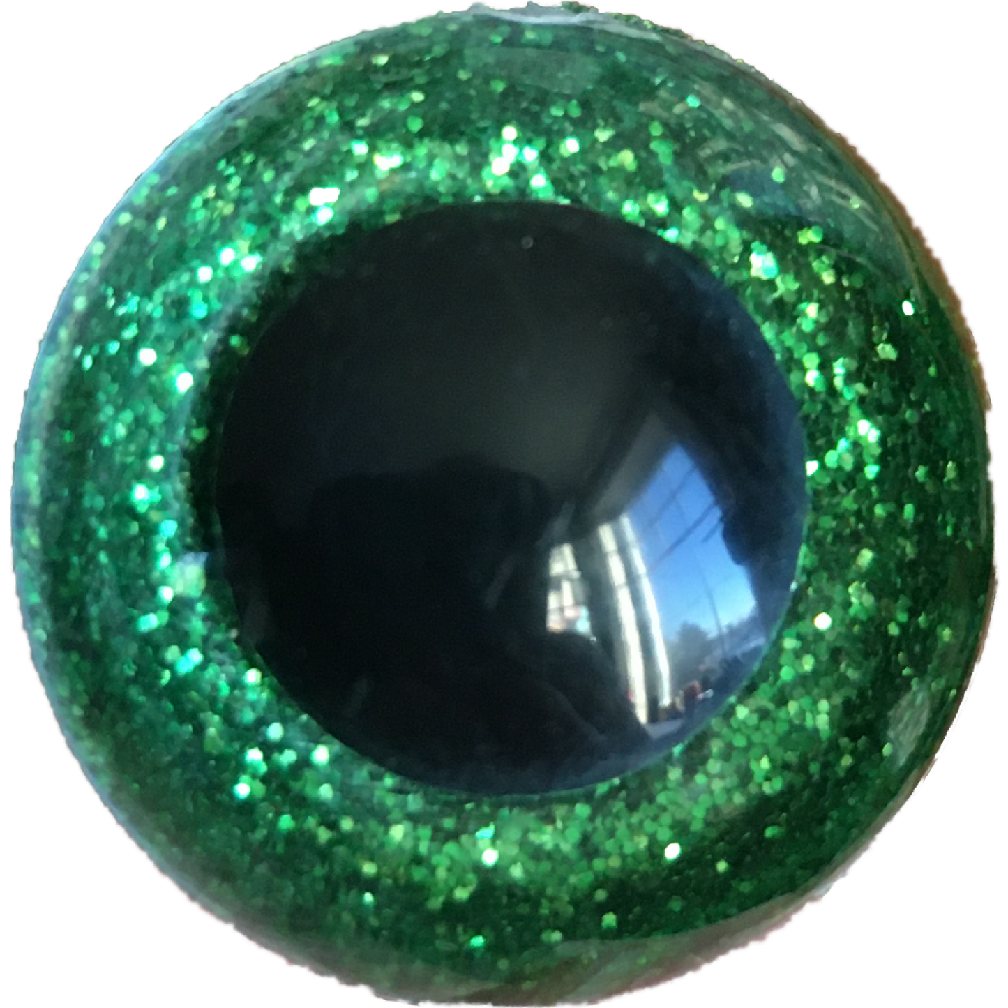 YEUX BLING-BLING couleur 8)VERT / 18mm - 24mm