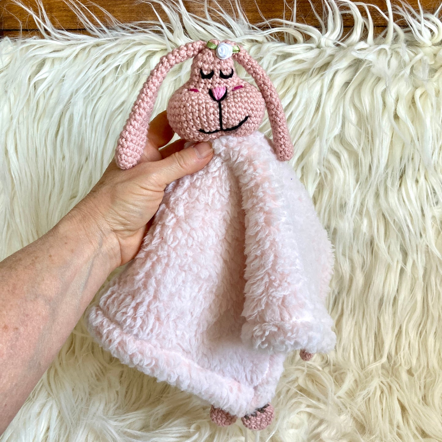 PINPIN RABBIT RATTLE Soft Toy (#920) - With organic cotton