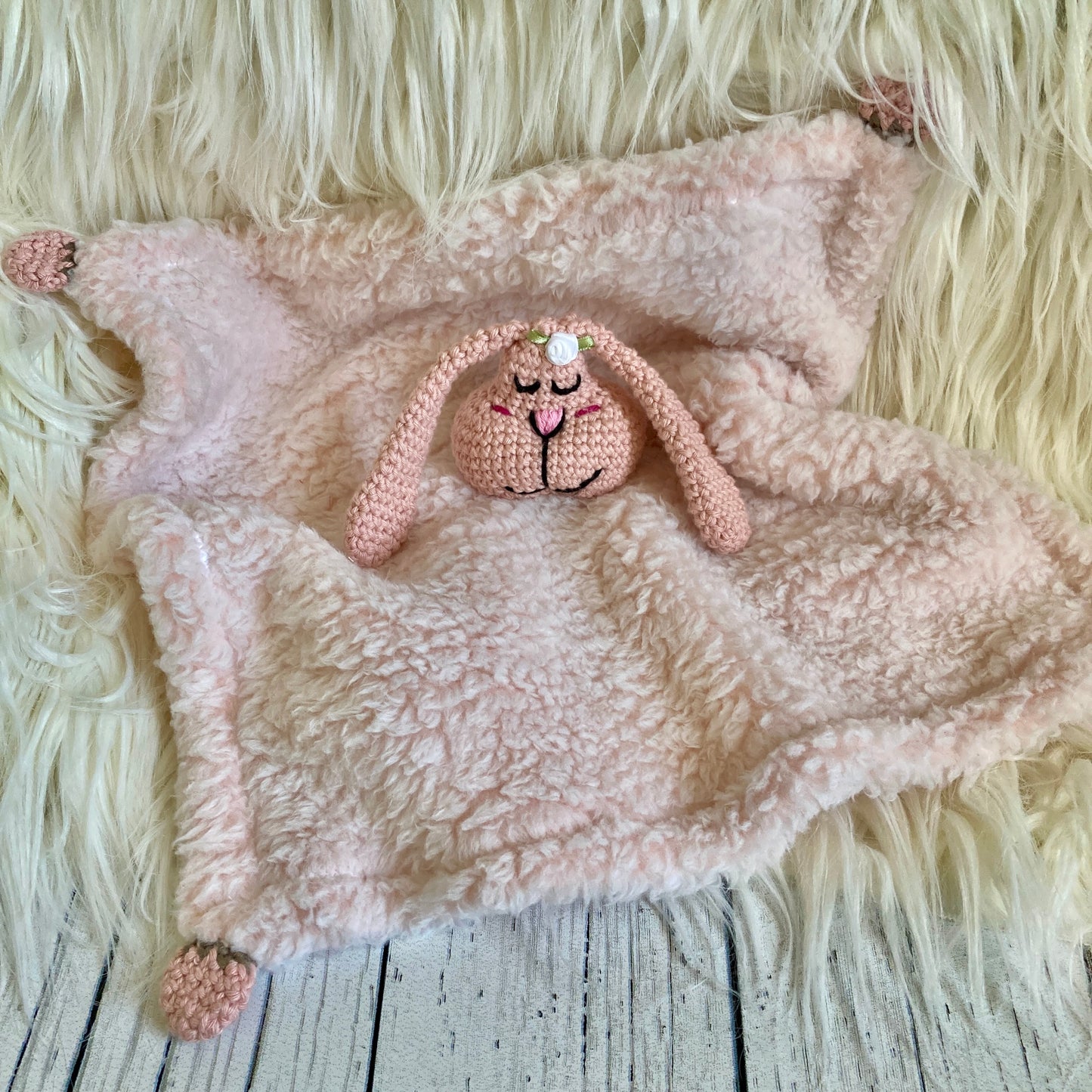 PINPIN RABBIT RATTLE Soft Toy (#920) - With organic cotton