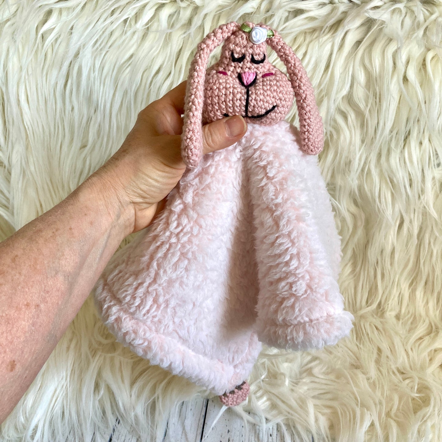 PINPIN RABBIT RATTLE Soft Toy (#920) - With organic cotton