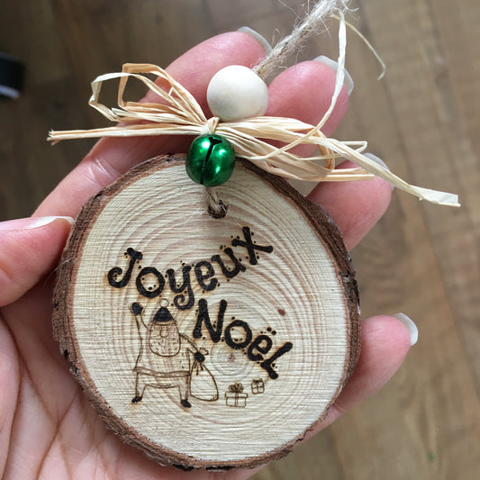 ORNEMENT pour CADEAUX ou SAPIN - JOYEUX NOËL