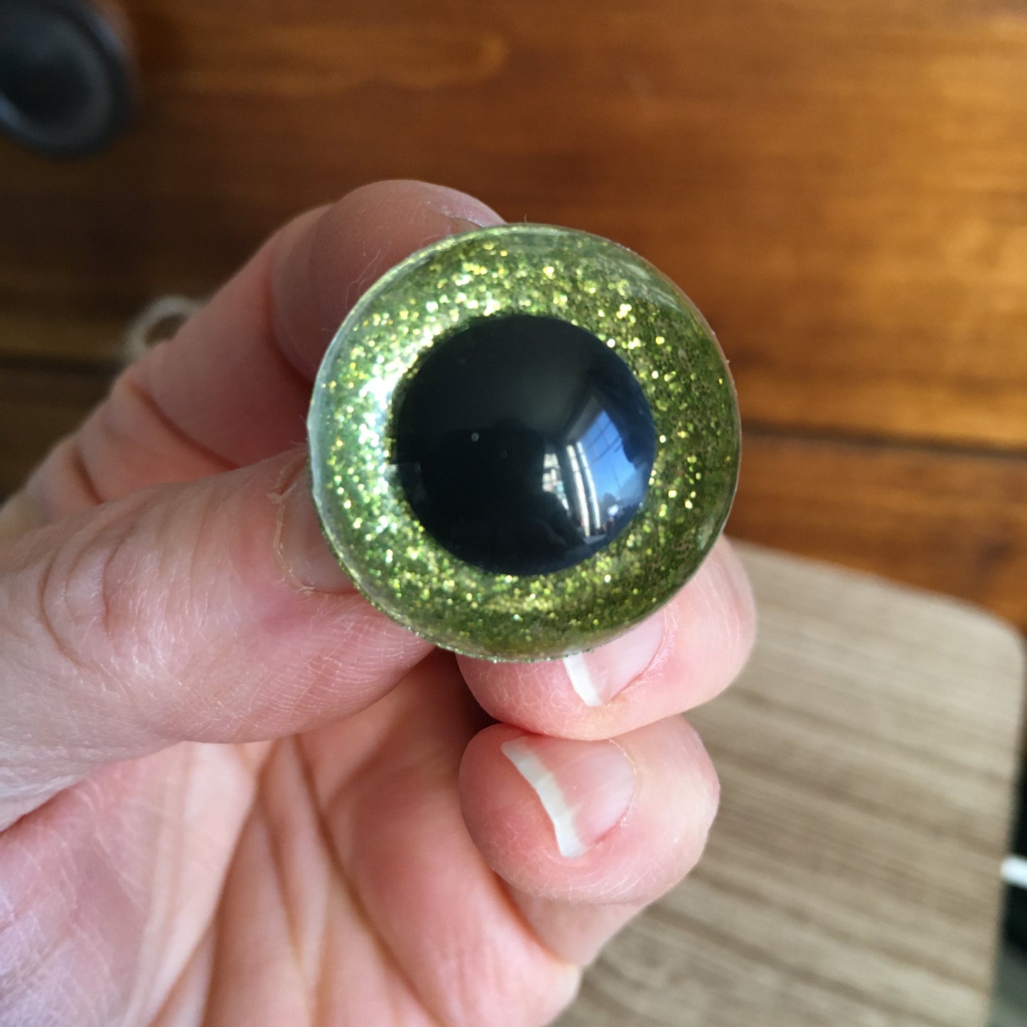 YEUX BLING-BLING couleur 7)LIME / 24mm